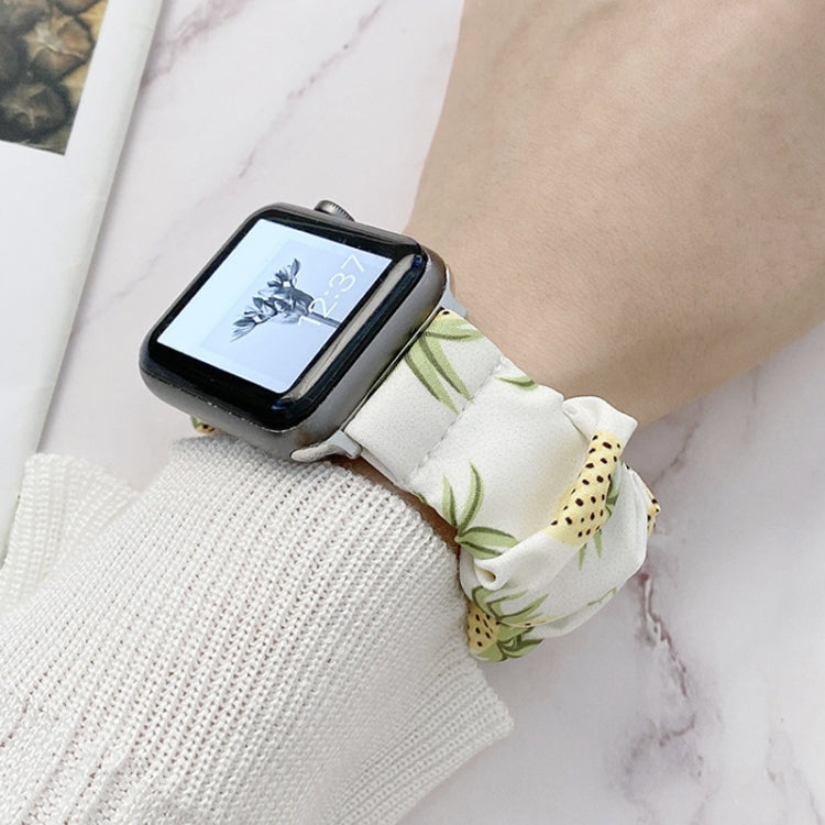 Single Loop Elasticity Cloth Fruit Watch Band For Apple Watch Ultra 49mm&Watch Ultra 2 49mm / Series 9&8&7 45mm / SE 3&SE 2&6&SE&5&4 44mm / 3&2&1 42mm(G) by bashfashion