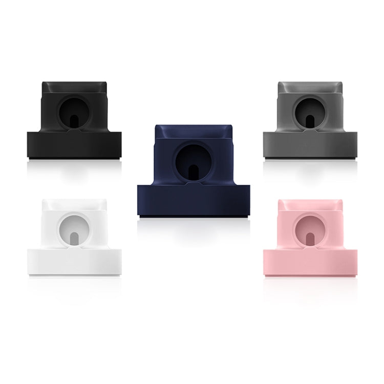 A001 3 In 1 Silicone Charging Holder for iPhone / iWatch / AirPods(Dark Blue) by bashfashion