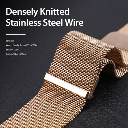 DUX DUCIS Milanese Watchband For Apple Watch Series 9&8&7 45mm / SE 3&SE 2&6&SE&5&4 44mm / 3&2&1 42mm(Gold) by DUX DUCIS