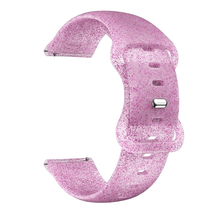 For Samsung Galaxy Watch Active Butterfly Buckle Silicone Watch Band(Pink Glitter) by bashfashion