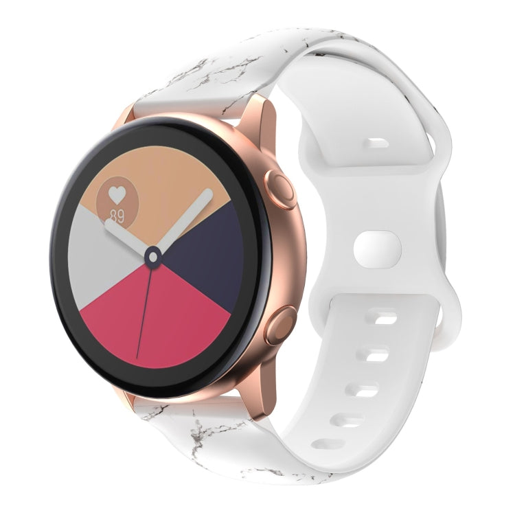 For Samsung Galaxy Watch Active Printing Butterfly Buckle Silicone Watch Band(Mable) by bashfashion