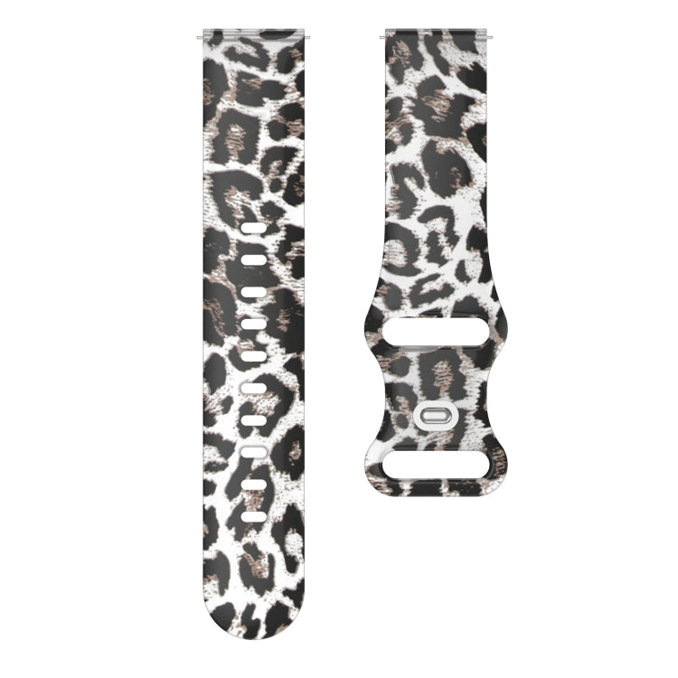 For Samsung Galaxy Watch Active Printing Butterfly Buckle Silicone Watch Band(Leopard) by bashfashion