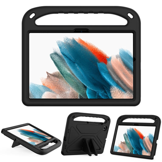 For Samsung Galaxy Tab A8 10.5 / X200 / X 205 / X207 Handle EVA Shockproof Tablet Case with Holder(Black) by bashfashion