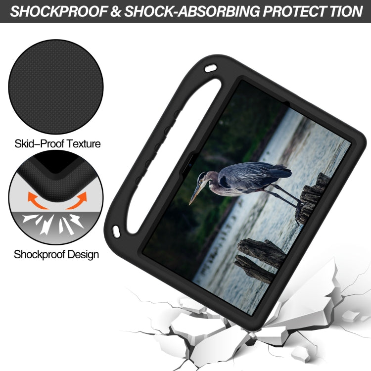 For Samsung Galaxy Tab A8 10.5 / X200 / X 205 / X207 Handle EVA Shockproof Tablet Case with Holder(Black) by bashfashion