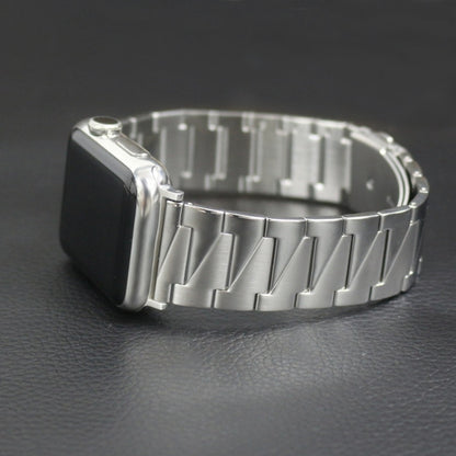 Aluminum Alloy Gear Matte Watch Band For Apple Watch Series 9&8&7 41mm / SE 3&SE 2&6&SE&5&4 40mm / 3&2&1 38mm(Silver) by bashfashion