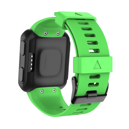 For Garmin Forerunner 35 Black Buckle Silicone Watch Band(Green) by bashfashion