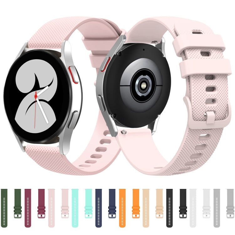 20mm Pockmarked Tonal Buckle Silicone Watch Band for Huawei Watch / Samsung Galaxy Watch(Grey) by bashfashion