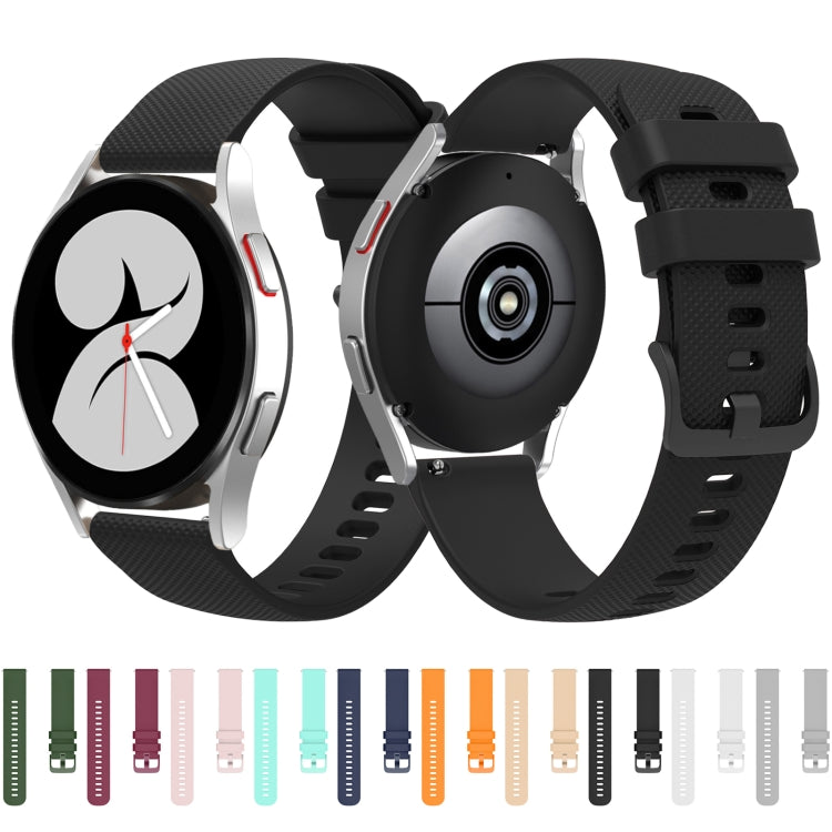 22mm Pockmarked Tonal Buckle Silicone Watch Band for Huawei Watch / Samsung Galaxy Watch(Grey) by bashfashion