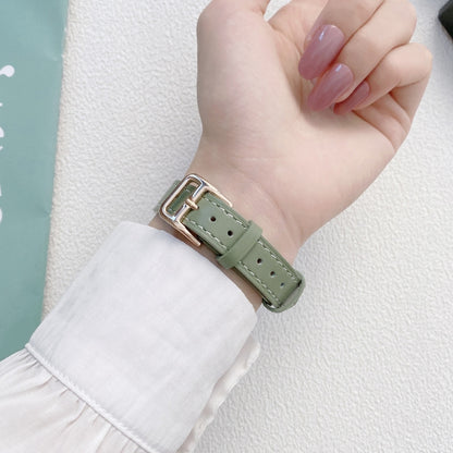 Plain Leather Watch Band For Apple Watch Series 9&8&7 41mm / SE 3&SE 2&6&SE&5&4 40mm / 3&2&1 38mm(C) by bashfashion