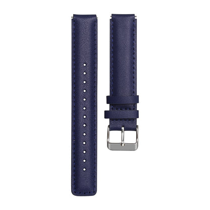 For Huawei Band 3 Smart Bracelet Leather Watch Band(Navy Blue) by bashfashion