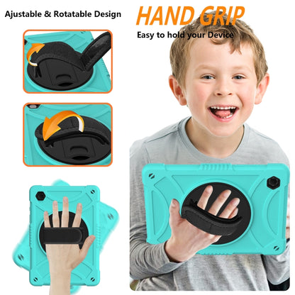 For Samsung Galaxy Tab A8 10.5 2021 Rotary Grab Silicone + PC Tablet Case(Mint Green) by bashfashion