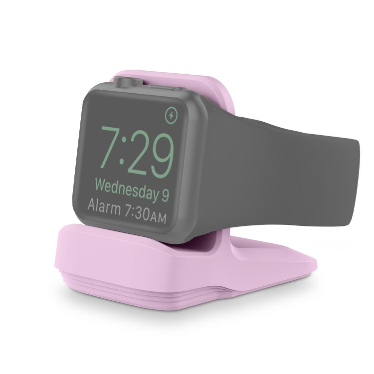 Silicone Charging Holder for Apple Watch(Purple) by bashfashion