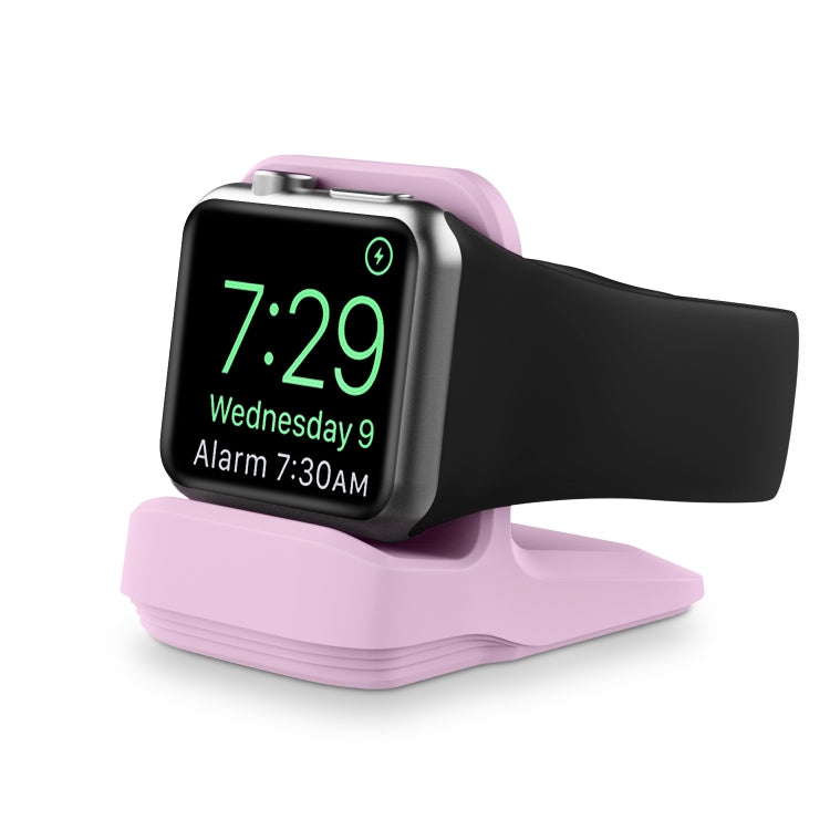 Silicone Charging Holder for Apple Watch(Purple) by bashfashion