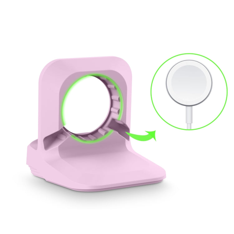 Silicone Charging Holder for Apple Watch(Purple) by bashfashion