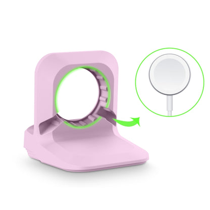 Silicone Charging Holder for Apple Watch(Purple) by bashfashion