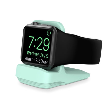 Silicone Charging Holder for Apple Watch(Mint Green) by bashfashion