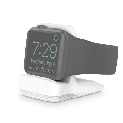 Silicone Charging Holder for Apple Watch(White) by bashfashion