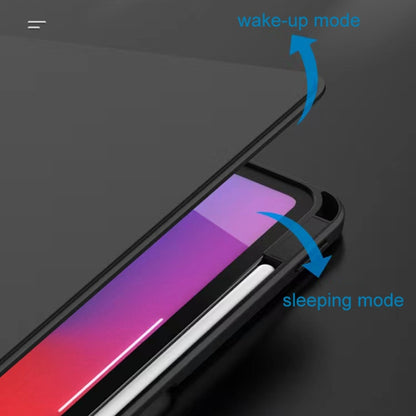 Mutural Jianshang Series Tablet Leather Smart Case For iPad Air 2022 / 2020 10.9 / Pro 11(Black) by Mutural