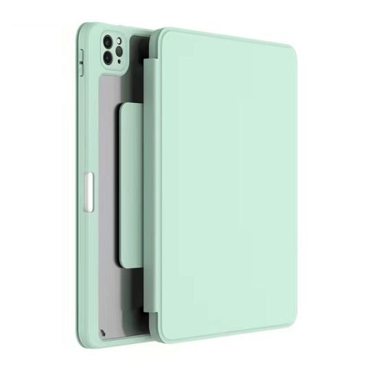 For iPad Pro 12.9 2022 / 2021 / 2020 / 2018 Mutural Jianshang Series Tablet Leather Smart Case(Mint Green) by Mutural