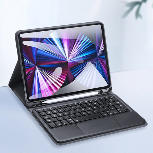 DUX DUCIS Bluetooth Keyboard Leather Case with Touchpad & Smart Sleep Function For iPad Air 4/5 / iPad Pro 11 2018/2020/2021/2022(Black) by DUX DUCIS
