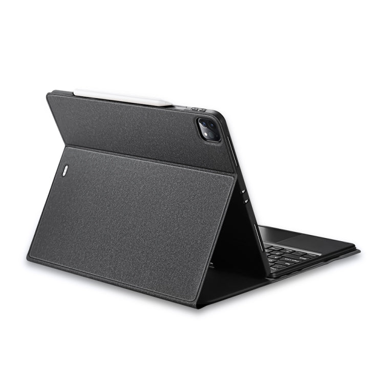 DUX DUCIS Bluetooth Keyboard Leather Case with Touchpad & Smart Sleep Function For iPad Pro 12.9 2020/2021/2022(Black) by DUX DUCIS