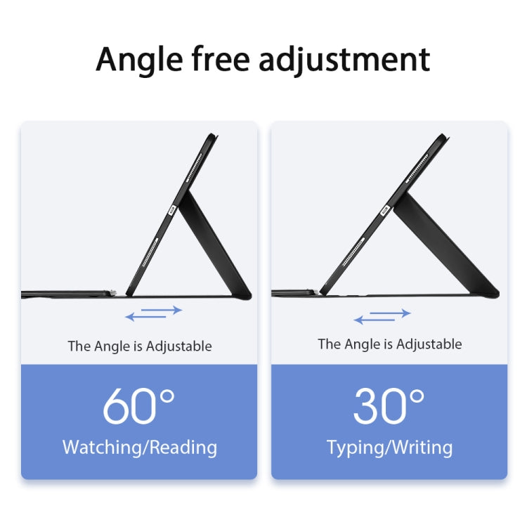 DUX DUCIS Bluetooth Keyboard Leather Case with Touchpad & Smart Sleep Function For iPad Pro 12.9 2020/2021/2022(Black) by DUX DUCIS