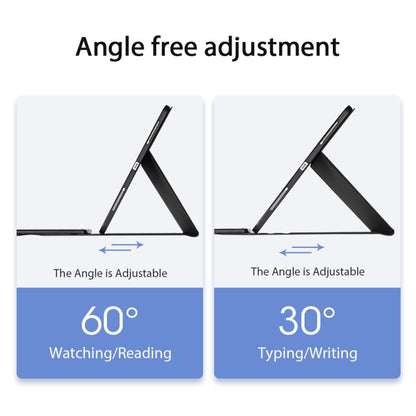 DUX DUCIS Bluetooth Keyboard Leather Case with Touchpad & Smart Sleep Function For iPad Pro 12.9 2020/2021/2022(Black) by DUX DUCIS