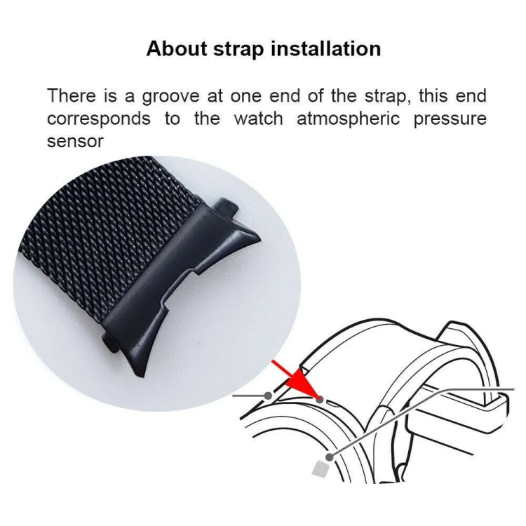 For Samsung Galaxy Watch4 40mm / 44mm Stainless Steel Milan Buckle Watch Band(Black) by bashfashion