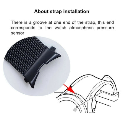 For Samsung Galaxy Watch4 40mm / 44mm Stainless Steel Milan Buckle Watch Band(Black) by bashfashion