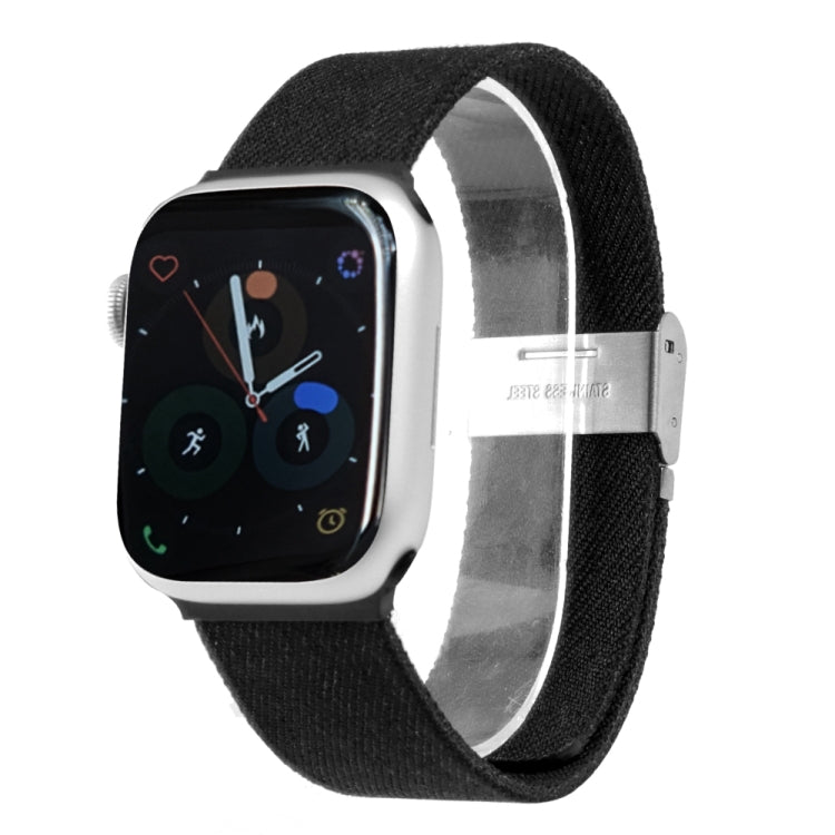 Cloth Watch Band For Apple Watch Series 9&8&7 41mm / SE 3&SE 2&6&SE&5&4 40mm / 3&2&1 38mm(D) by bashfashion