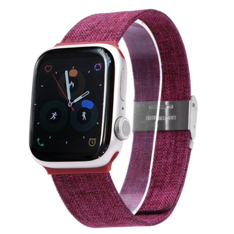 Cloth Watch Band For Apple Watch Series 9&8&7 41mm / SE 3&SE 2&6&SE&5&4 40mm / 3&2&1 38mm(F) by bashfashion