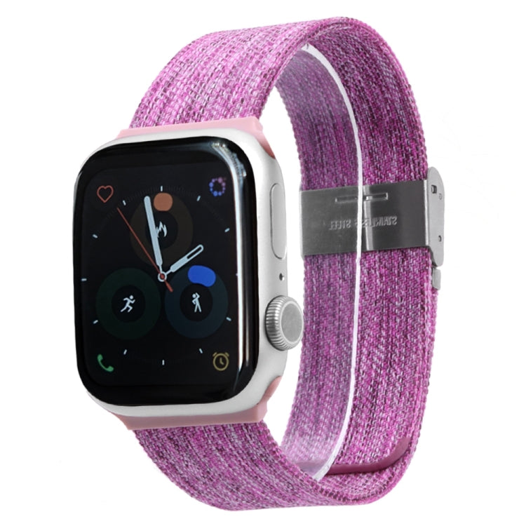 Cloth Watch Band For Apple Watch Series 9&8&7 41mm / SE 3&SE 2&6&SE&5&4 40mm / 3&2&1 38mm(G) by bashfashion