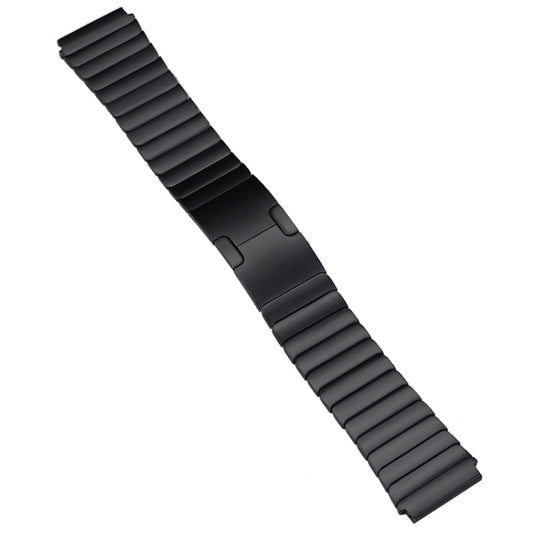 22mm Original Buckle Steel Watch Band(Black) by bashfashion