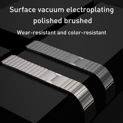 22mm Original Buckle Steel Watch Band(Black) by bashfashion