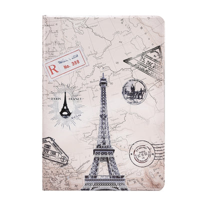 For Samsung Galaxy Tab S8 / Tab S7 Painted Voltage Pen Slot Tablet Smart Case(Eiffel Tower) by bashfashion