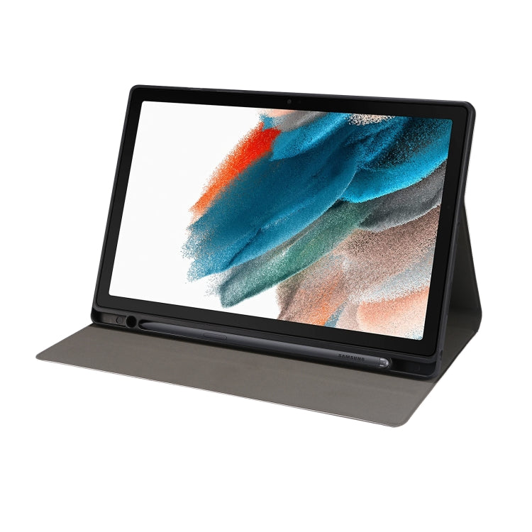 For Samsung Galaxy Tab A8 X200 Painted Voltage Pen Slot Tablet Smart Case(Blue Elk) by bashfashion