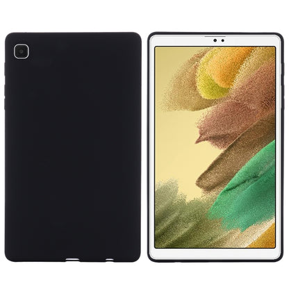 For Samsung Galaxy Tab A7 Lite Solid Color Liquid Silicone Shockpoof Tablet Case(Black) by bashfashion