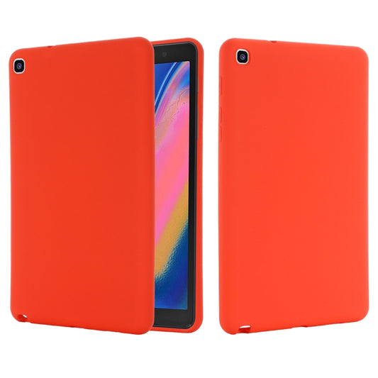 For Samsung Galaxy Tab A 8.0&S Pen 2019 Solid Color Liquid Silicone Shockpoof Tablet Case(Red) by bashfashion