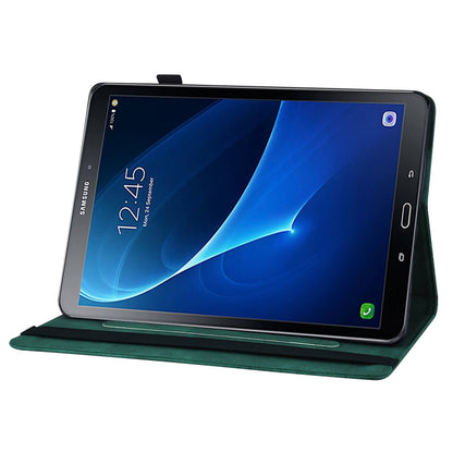 For Samsung Galaxy Tab A 10.1 2016 T580/T585 Big Butterfly Embossed Leather Tablet Case(Green) by bashfashion