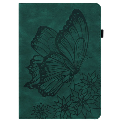 For Samsung Galaxy Tab S2 9.7 T810/T815 Big Butterfly Embossed Leather Tablet Case(Green) by bashfashion