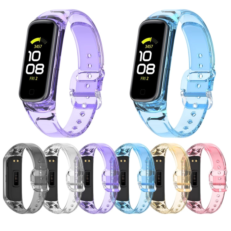 For Samsung Galaxy Fit 2 SM-R220 Discoloration in Light TPU Watch Band(Black) by bashfashion