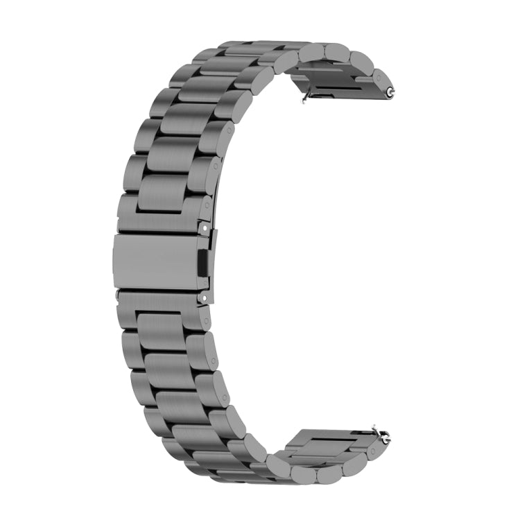 For Huawei GT 3 Pro 46mm Three-bead Metal Steel Watch Band(Grey) by bashfashion