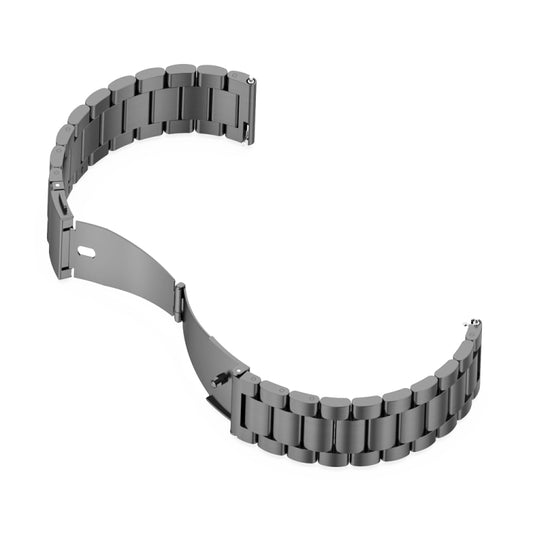 For Huawei GT 3 Pro 46mm Three-bead Metal Steel Watch Band(Grey) by bashfashion