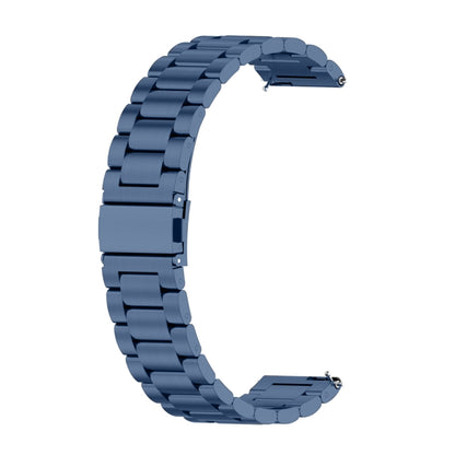 For Huawei GT 3 Pro 46mm Three-bead Metal Steel Watch Band(Blue) by bashfashion