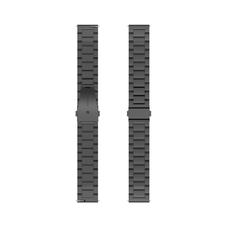 For Huawei GT 3 Pro 46mm Three-bead Metal Steel Watch Band(Black Gold Single) by bashfashion
