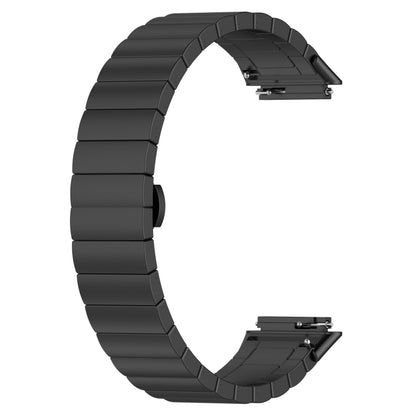 For Huawei Band 7 One-bead Stainless Steel Watch Band(Black) by bashfashion