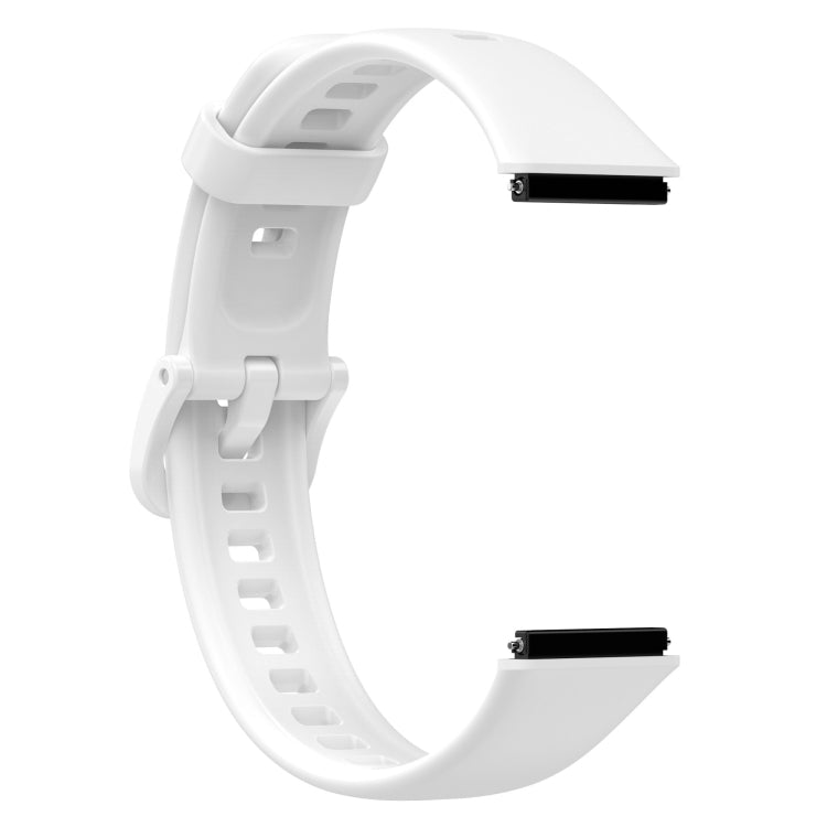 For Huawei Band 7 Silicone Watch Band(White) by bashfashion