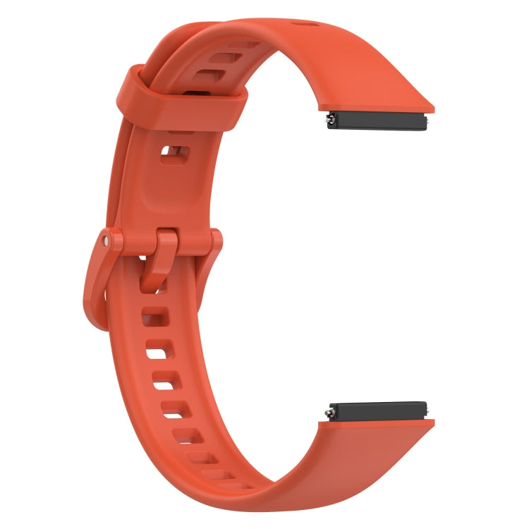 For Huawei Band 7 Silicone Watch Band(Red Orange Haze) by bashfashion