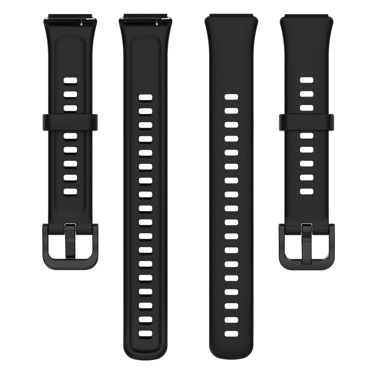 For Huawei Band 7 Silicone Watch Band(Black) by bashfashion