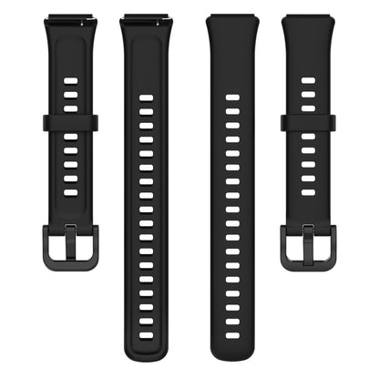 For Huawei Band 7 Silicone Watch Band(Black) by bashfashion